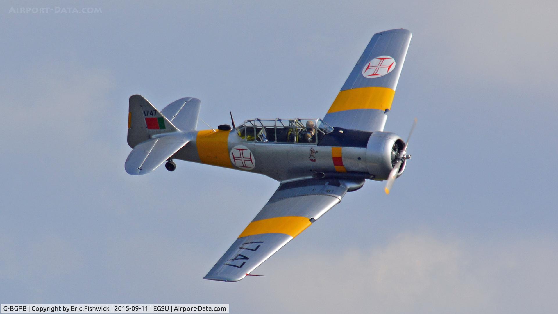 G-BGPB, 1953 Canadian Car & Foundry T-6 Harvard Mk.4 C/N CCF4-538, 42. 1747 at The Imperial War Museum, Duxford, Cambridgeshire.