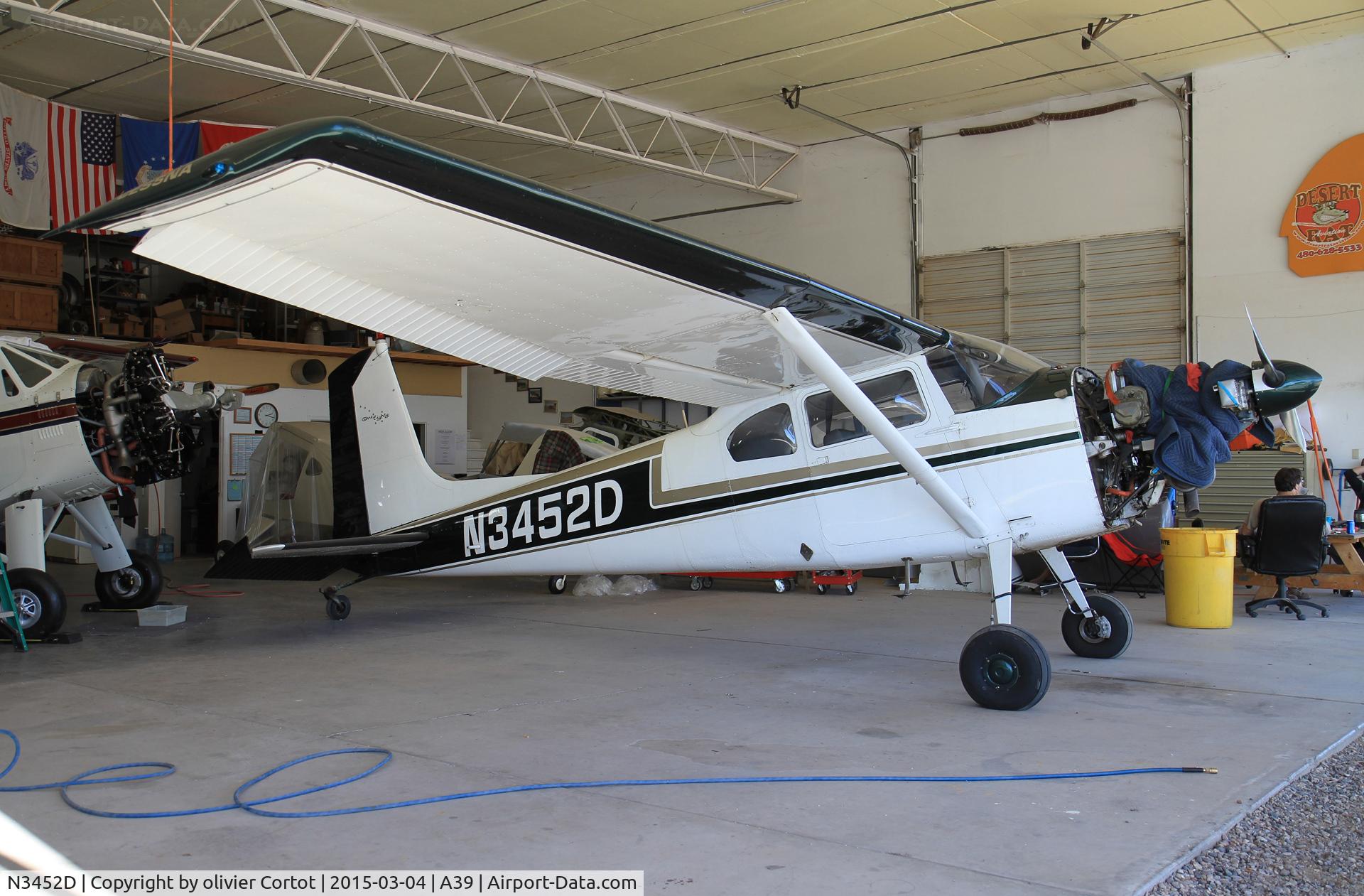 N3452D, 1955 Cessna 180 C/N 32149, engine work