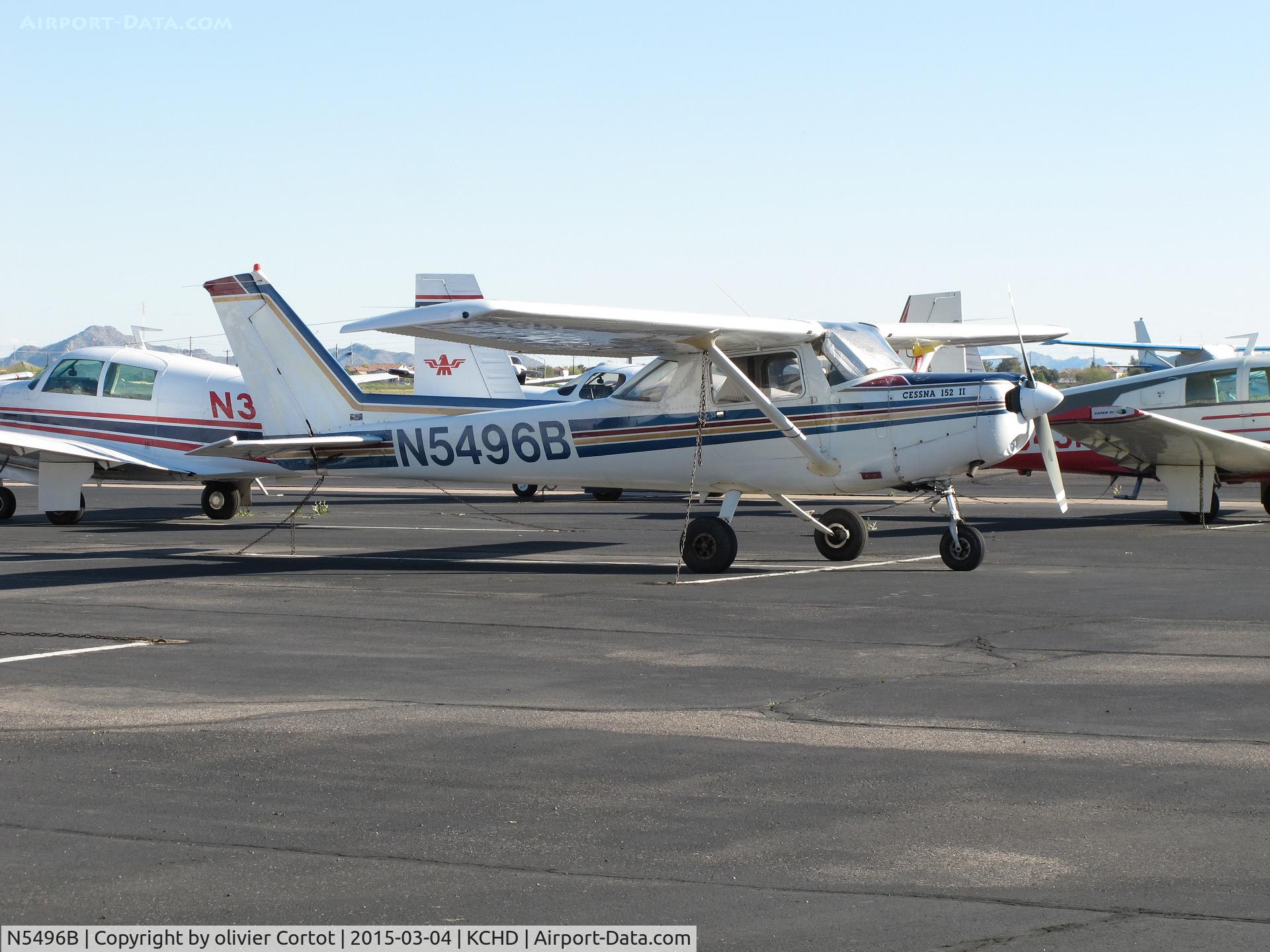 N5496B, 1979 Cessna 152 C/N 15283886, in Arizona