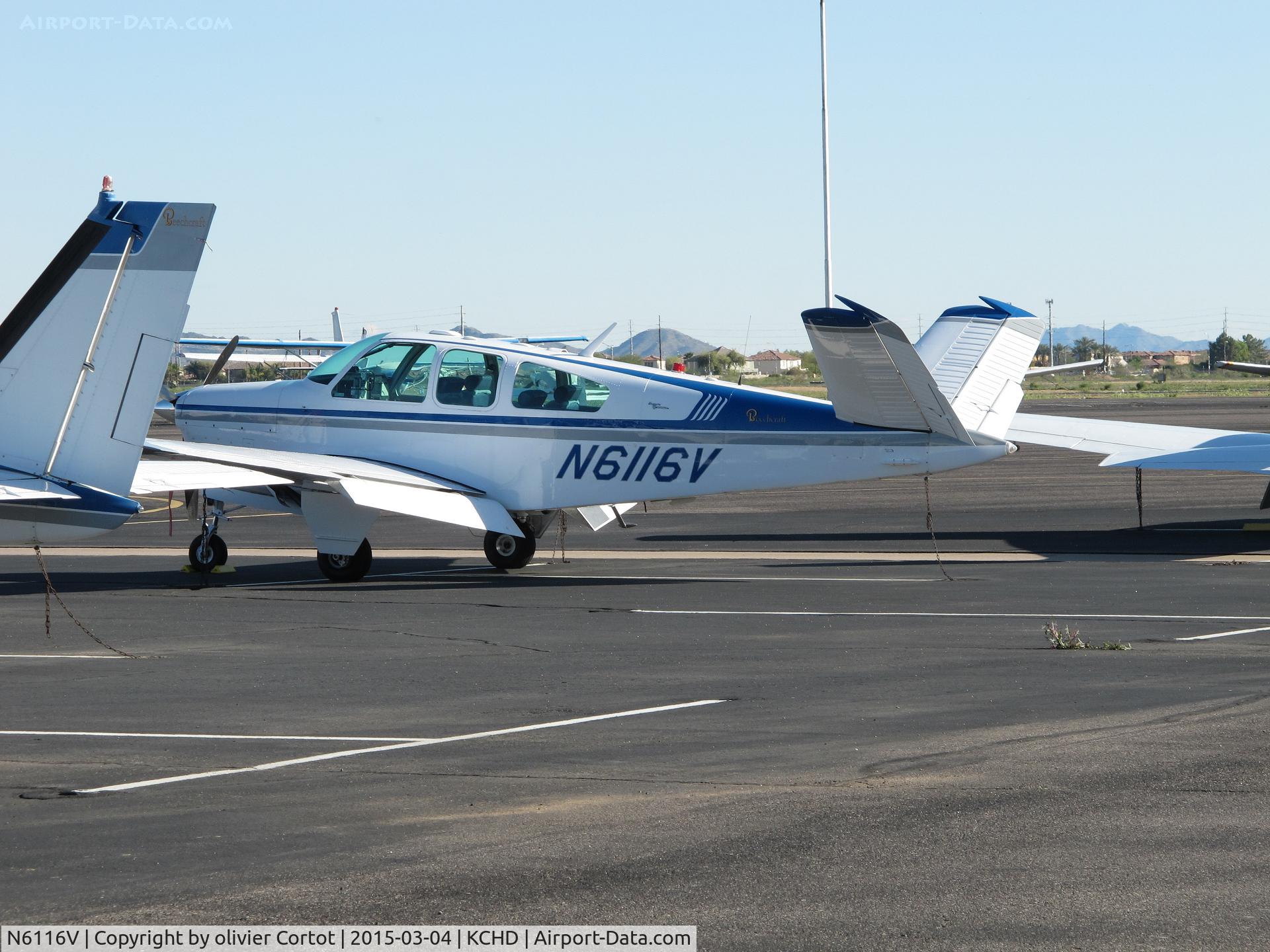 N6116V, 1965 Beech S35 Bonanza C/N D-7782, Chandler, AZ