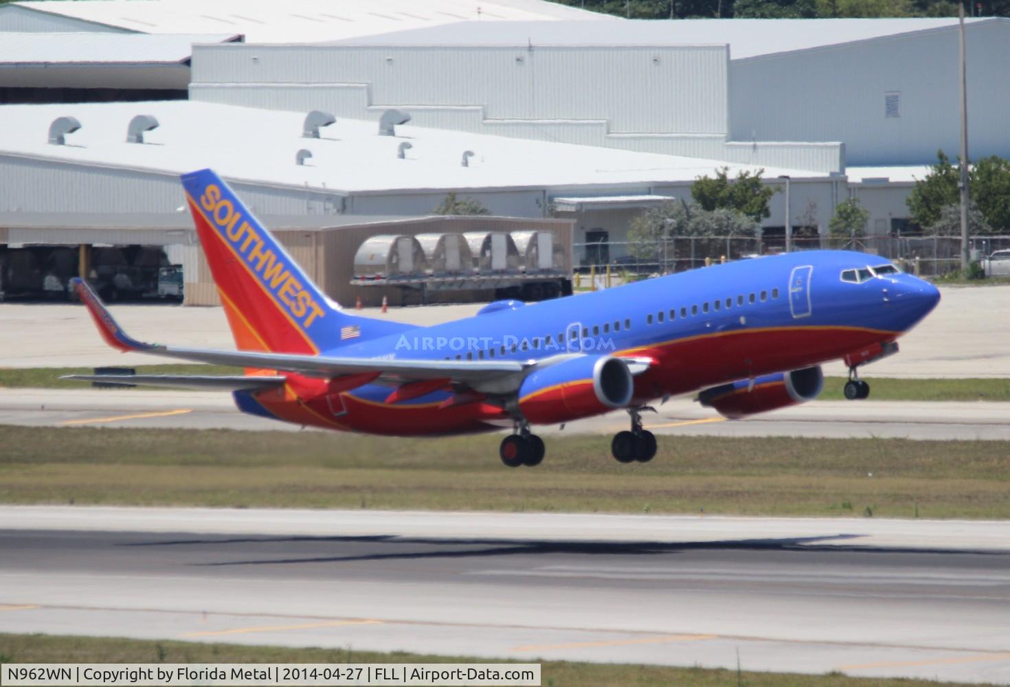 N962WN, 2011 Boeing 737-7H4 C/N 36963, Southwest