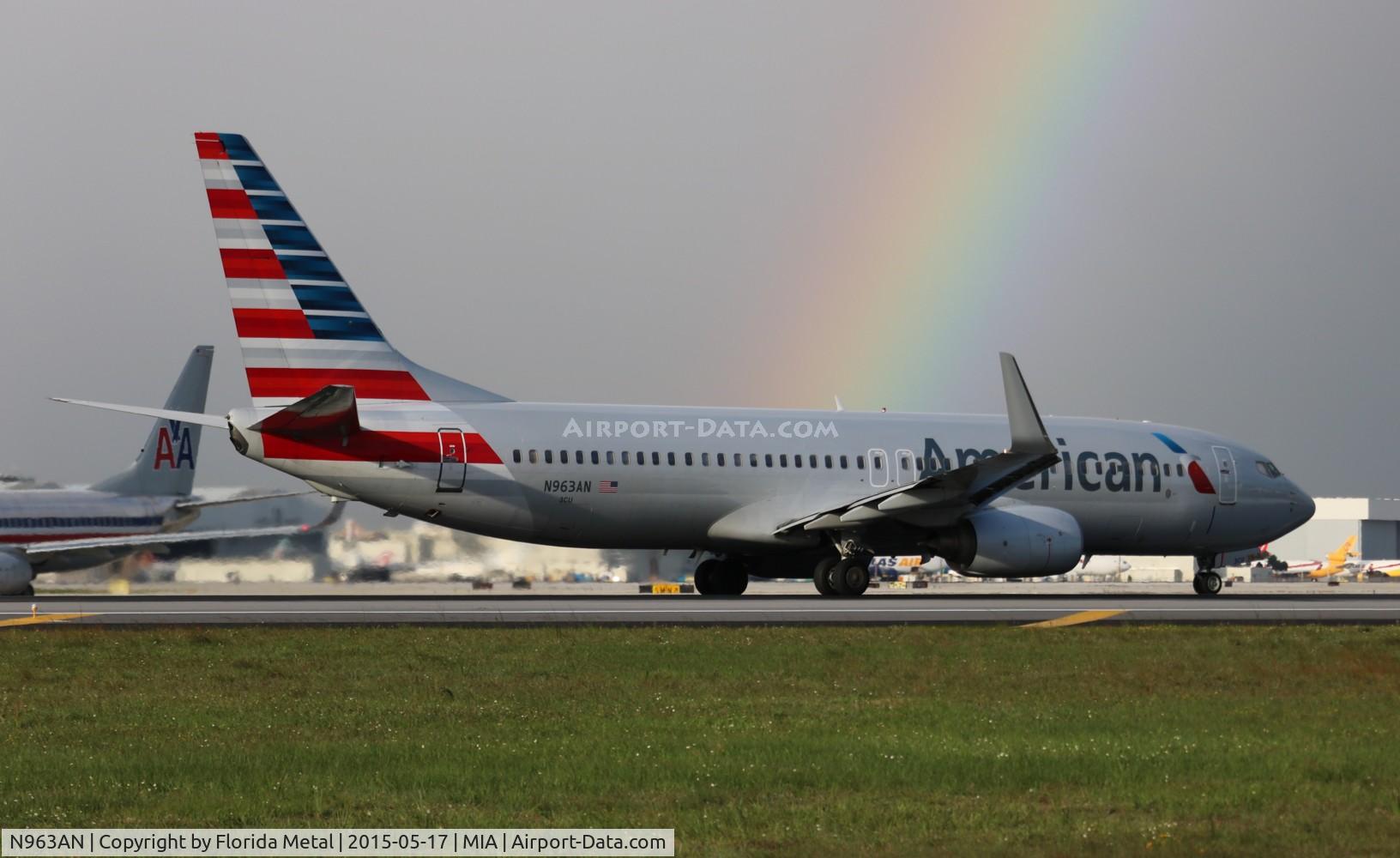 N963AN, 2001 Boeing 737-823 C/N 29543, American