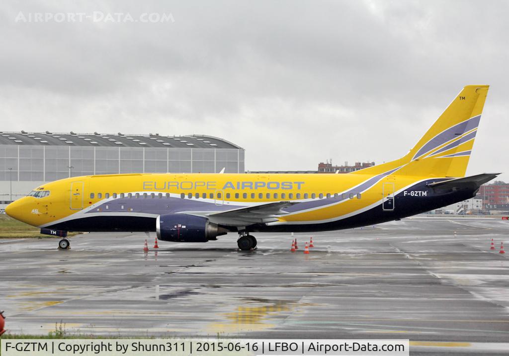 F-GZTM, 1989 Boeing 737-3B3QC C/N 24387, Parked at the Cargo apron...