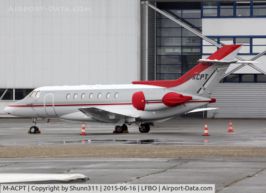 M-ACPT, 1991 British Aerospace BAe.125-1000B C/N 259004, Parked at the General Aviation area...