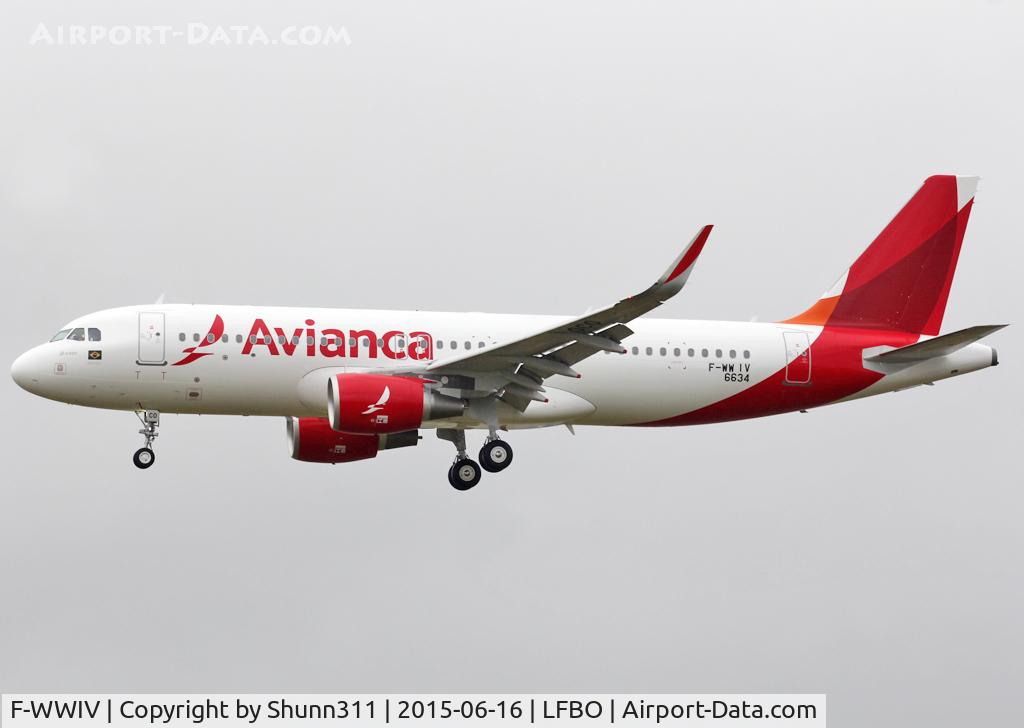 F-WWIV, 2015 Airbus A320-214 C/N 6634, C/n 6634 - To be PR-OCO