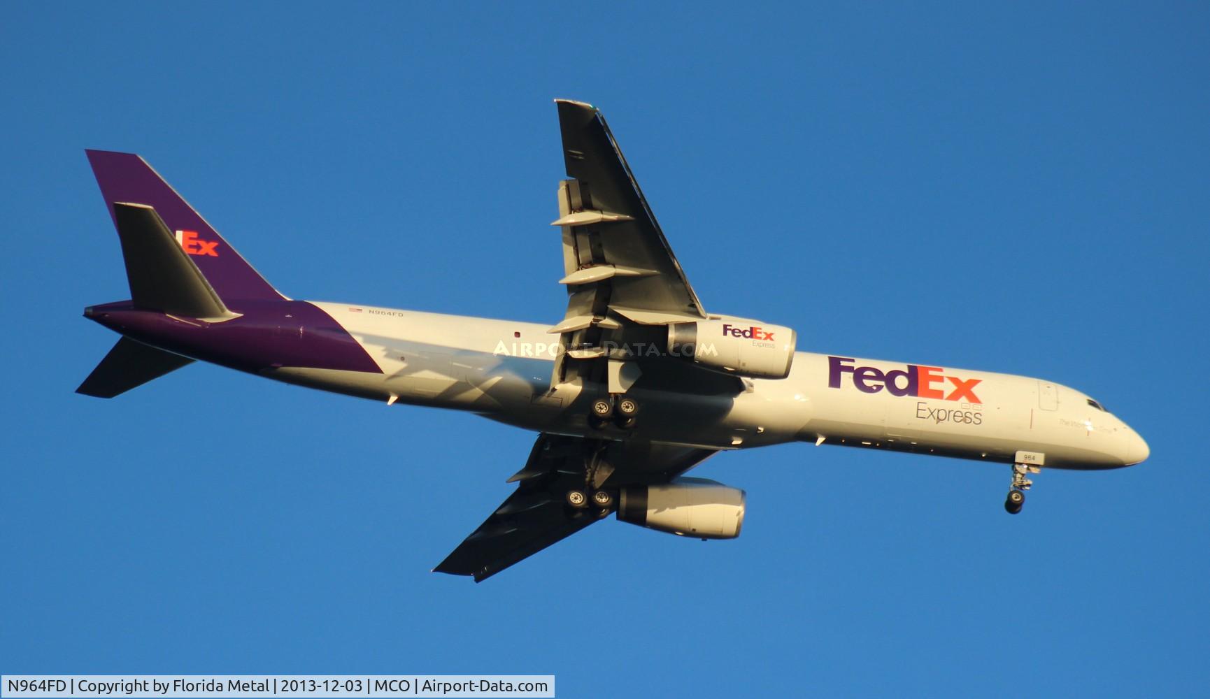 N964FD, 1990 Boeing 757-258 C/N 24884, Fed Ex