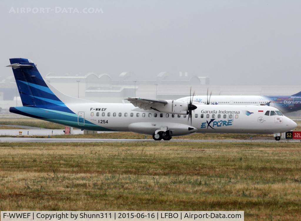 F-WWEF, 2015 ATR 72-600 C/N 1254, C/n 1254 - To be PK-GAL... Actually stored at LFBO