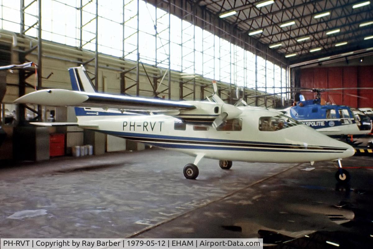 PH-RVT, 1978 Partenavia P-68B C/N 156, Partenavia P.68B Victor [156] Amsterdam-Schiphol~PH 12/05/1979. From a slide.