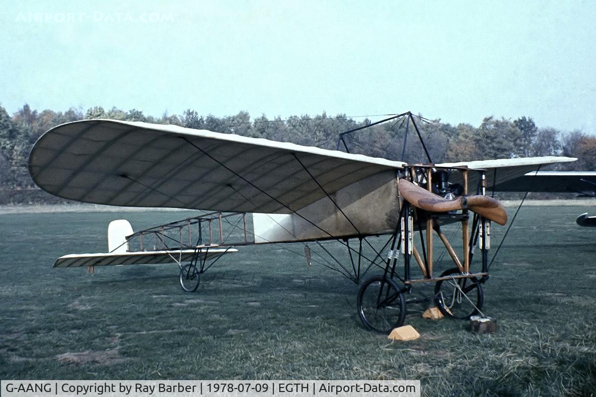 G-AANG, 1911 Bleriot Type XI C/N 14, Bleriot Type XI [14] Old Warden~G 09/07/1978. From a slide.