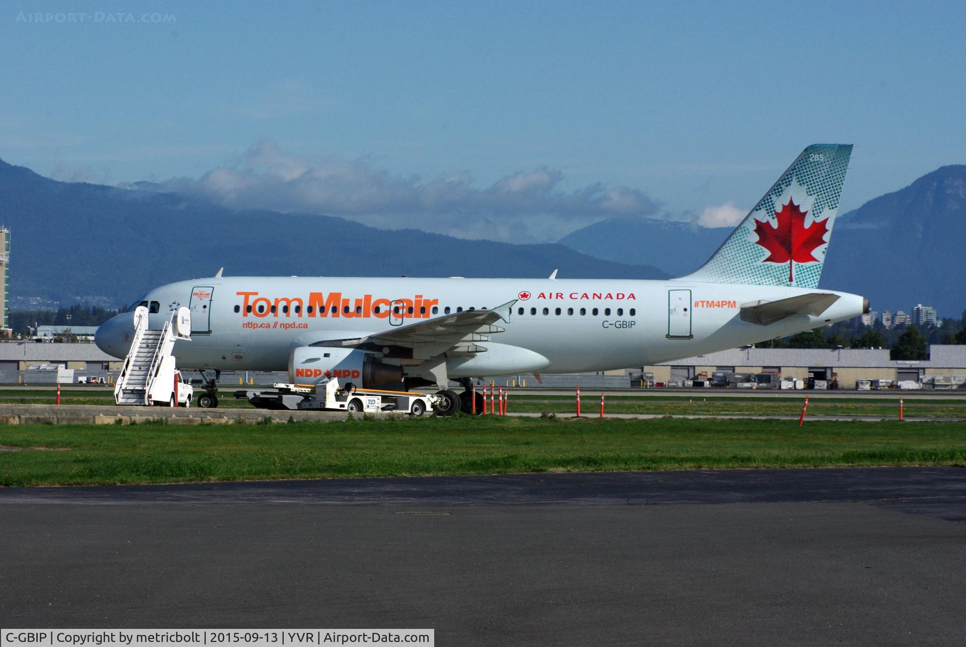 C-GBIP, 1998 Airbus A319-114 C/N 546, Tom Mulcair's election campaign aircraft