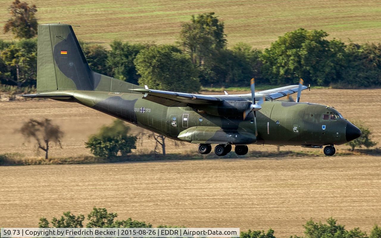 50 73, Transall C-160D C/N D110, on final RW09