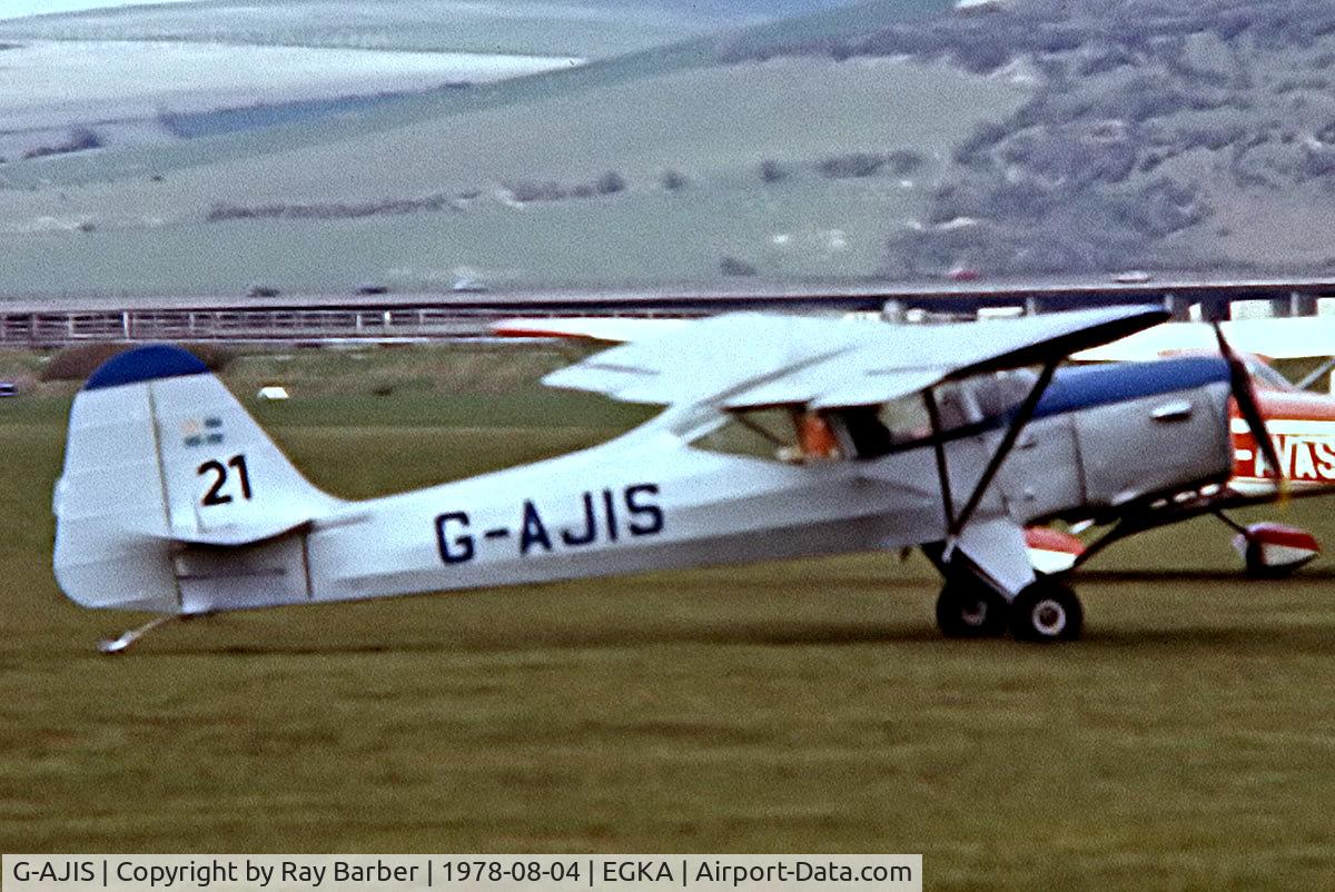 G-AJIS, 1947 Auster J-1N Alpha C/N 2336, Auster J/1N Alpha [2336] Shoreham~G 04/08/1978. From a slide.
