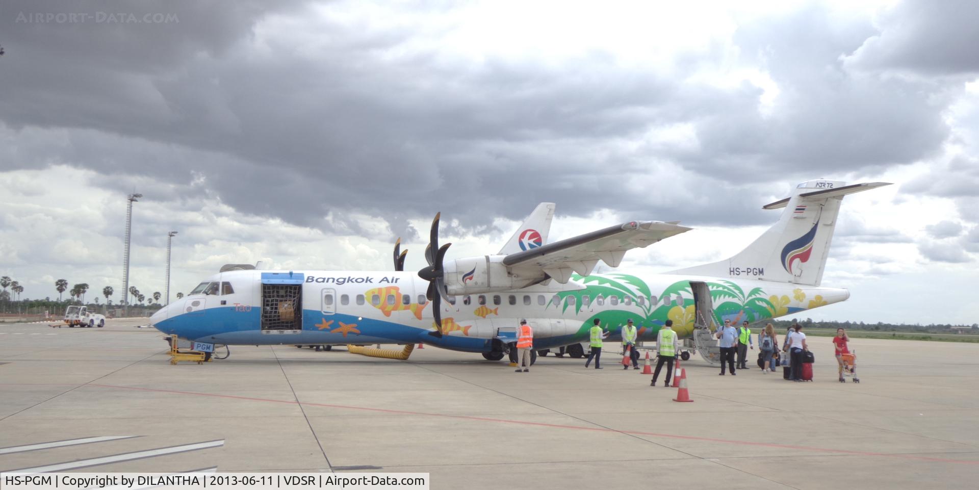 HS-PGM, 2003 ATR 72-212A C/N 704, Bangkok Airways ATR 72 parked on the ramp