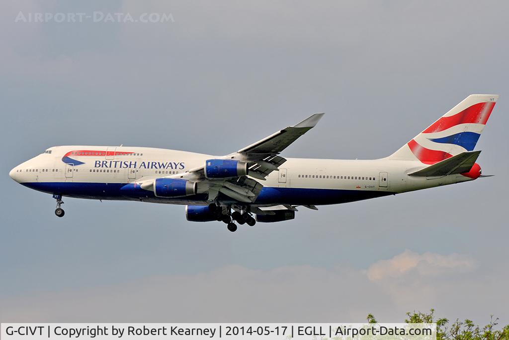 G-CIVT, 1998 Boeing 747-436 C/N 25821, On short finals at LHR