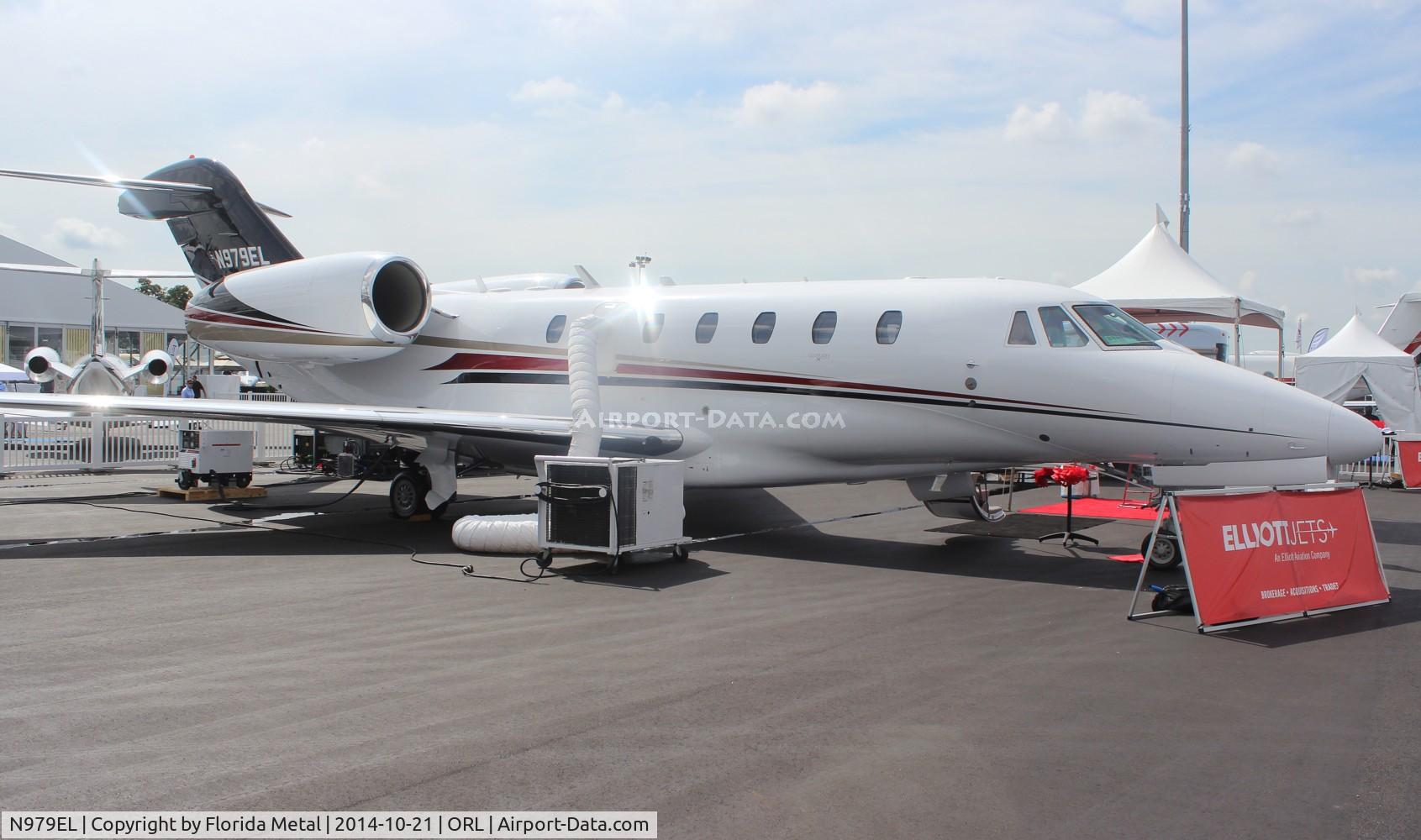 N979EL, 1999 Cessna 750 Citation X Citation X C/N 750-0079, Elliot Jets wearing a temp registration for the show, but since has been made official.  It flew in and out of NBAA wearing N979QS