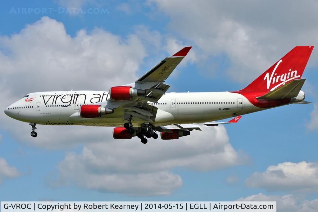G-VROC, 2003 Boeing 747-41R C/N 32746, On short finals at LHR