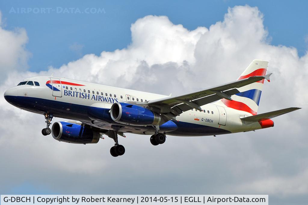 G-DBCH, 2006 Airbus A319-131 C/N 2697, On short finals at LHR