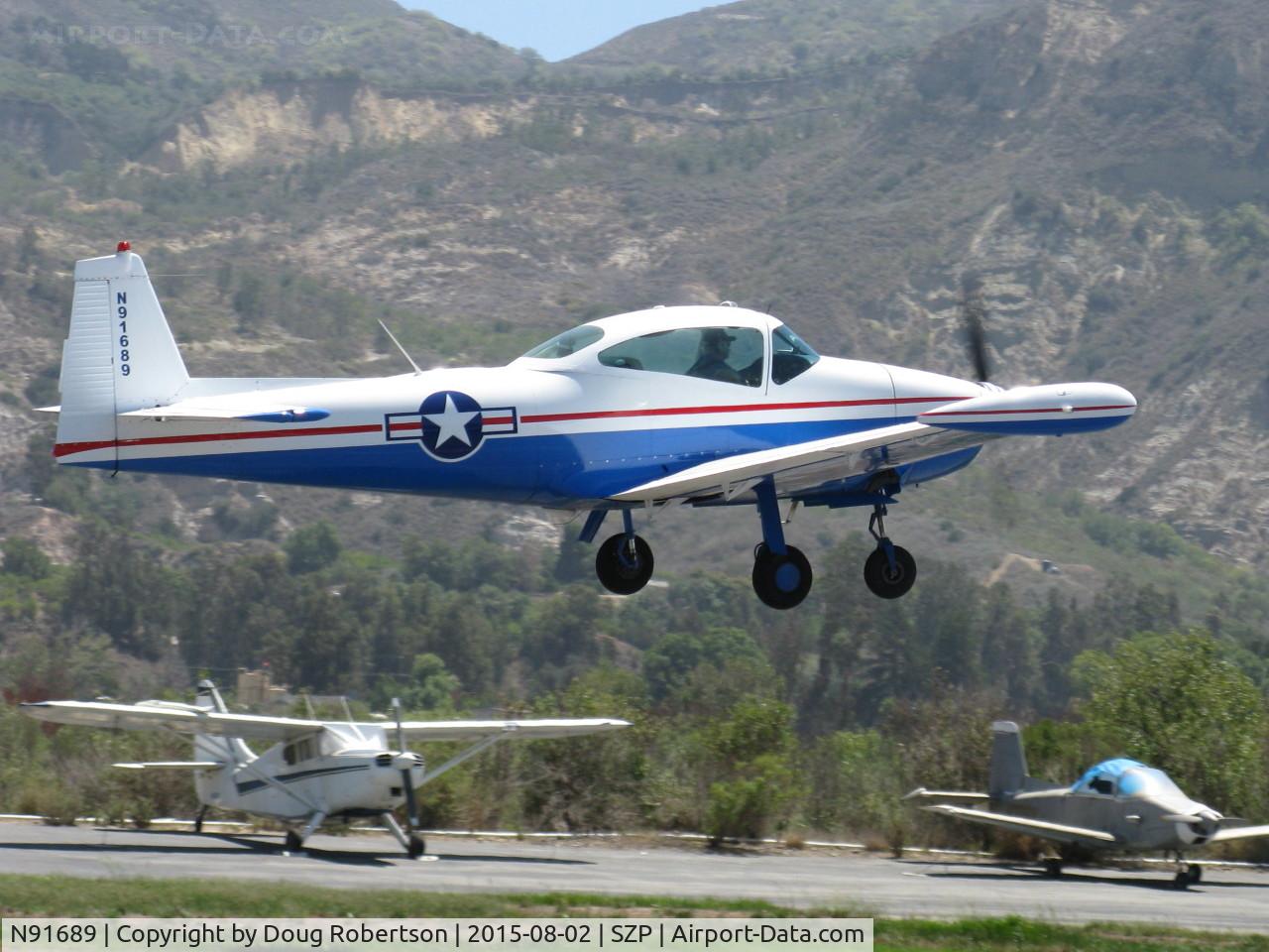 N91689, 1946 North American Navion (NA-145) C/N NAV-4-431, 1946 North American NAVION, Continental E225 upgrade, another takeoff climb Rwy 22
