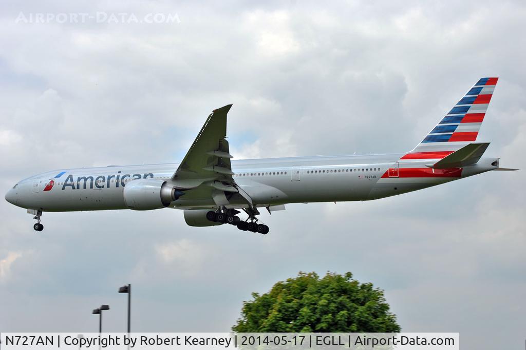 N727AN, 2014 Boeing 777-323/ER C/N 33541, On short finals at LHR