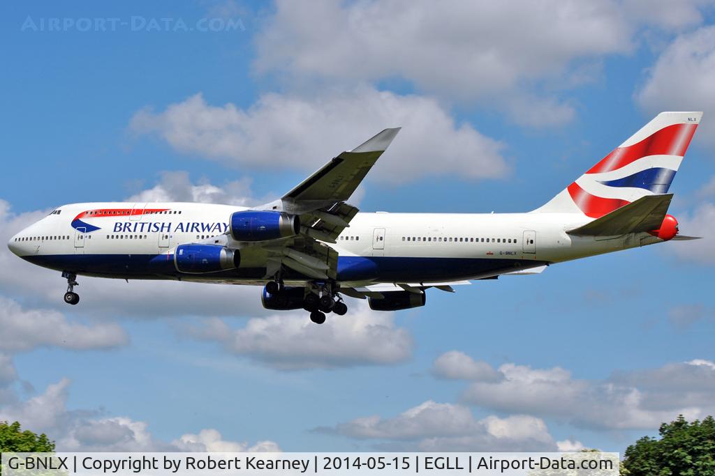 G-BNLX, 1992 Boeing 747-436 C/N 25435, On short finals at LHR