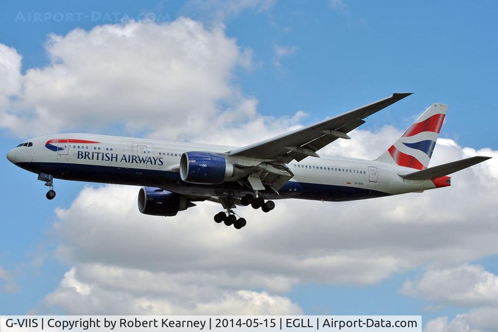 G-VIIS, 1999 Boeing 777-236/ER C/N 29323, On short finals at LHR