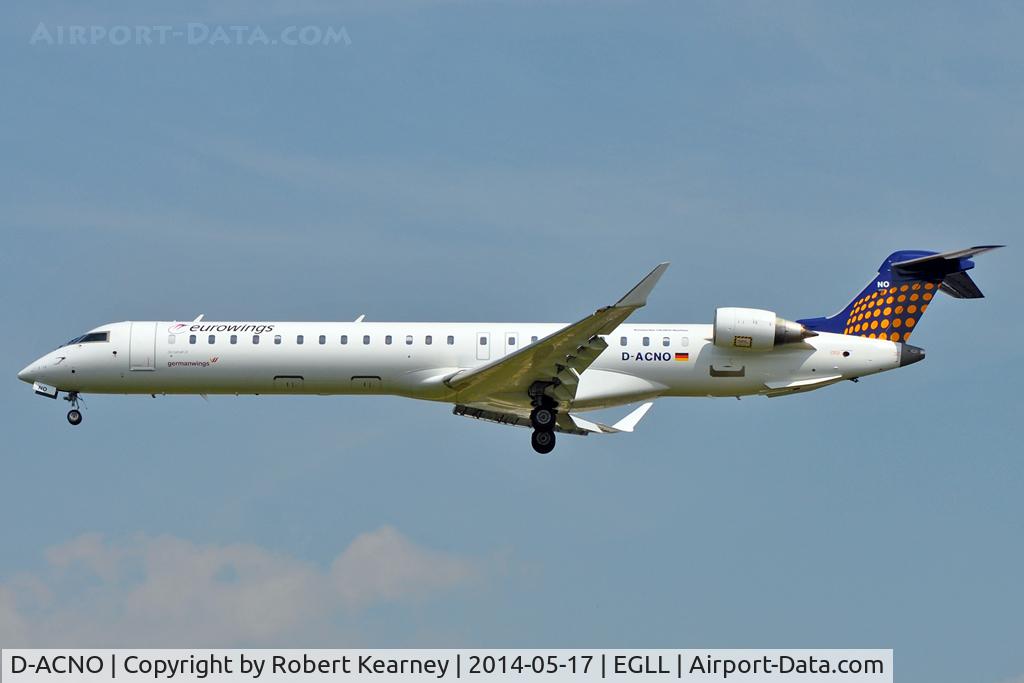 D-ACNO, 2010 Bombardier CRJ-900 NG (CL-600-2D24) C/N 15255, On short finals at LHR