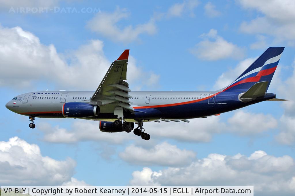 VP-BLY, 2008 Airbus A330-243 C/N 973, On short finals at LHR