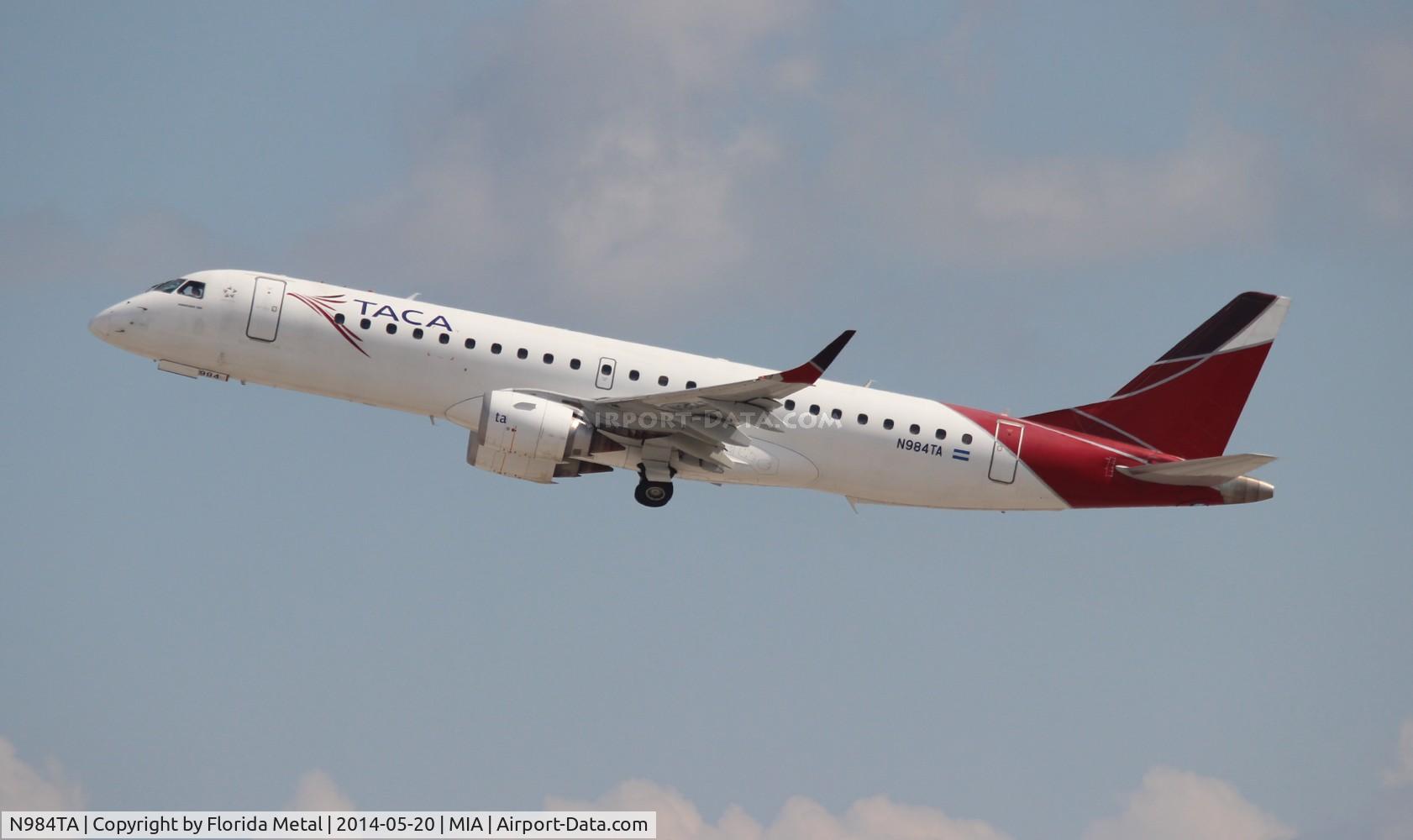 N984TA, 2009 Embraer 190AR (ERJ-190-100IGW) C/N 19000273, Taca E190