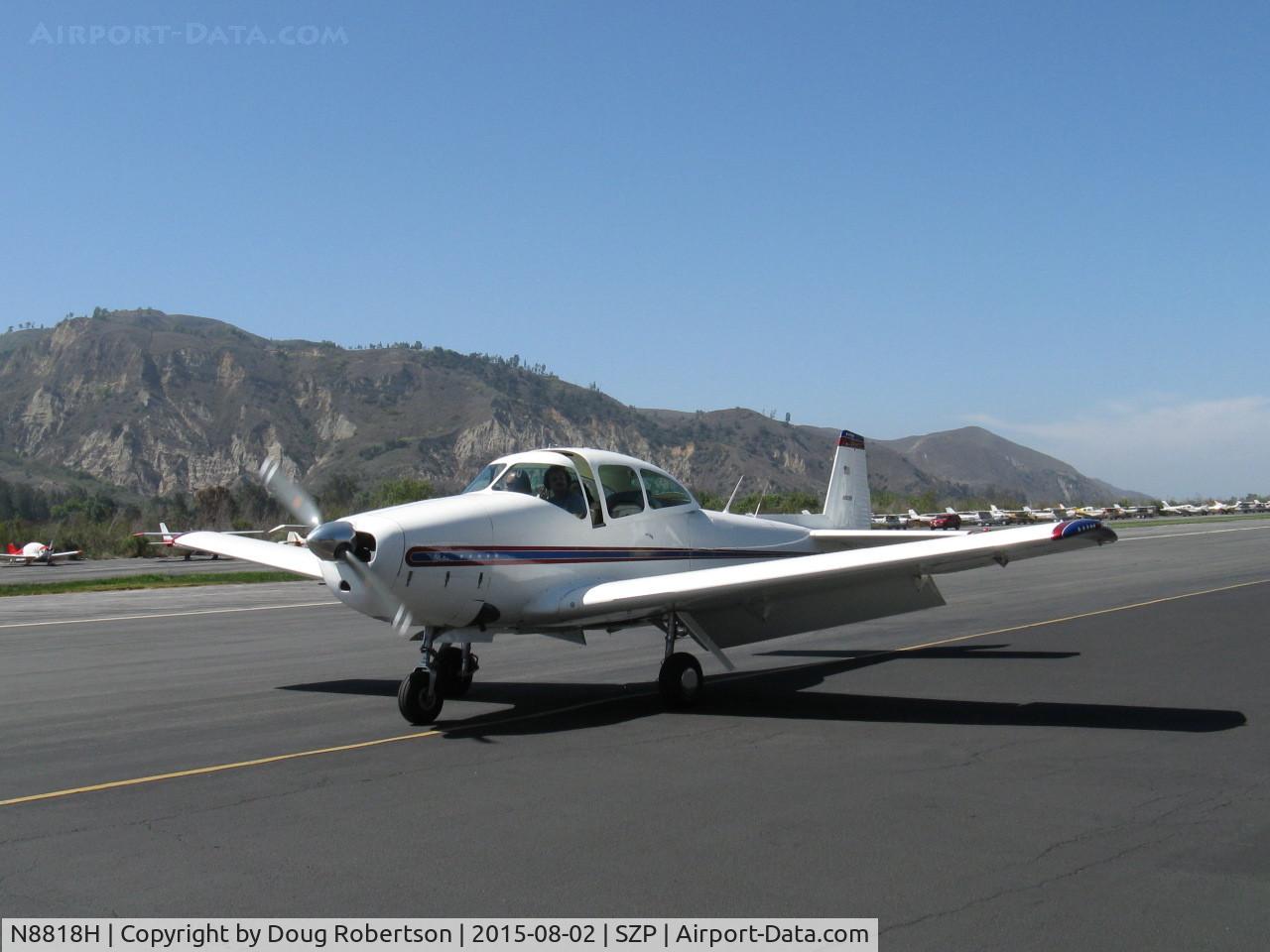 N8818H, 1947 North American Navion C/N NAV-4-818, 1947 North American Aviation NAVION, Continental E225 upgrade, taxi back