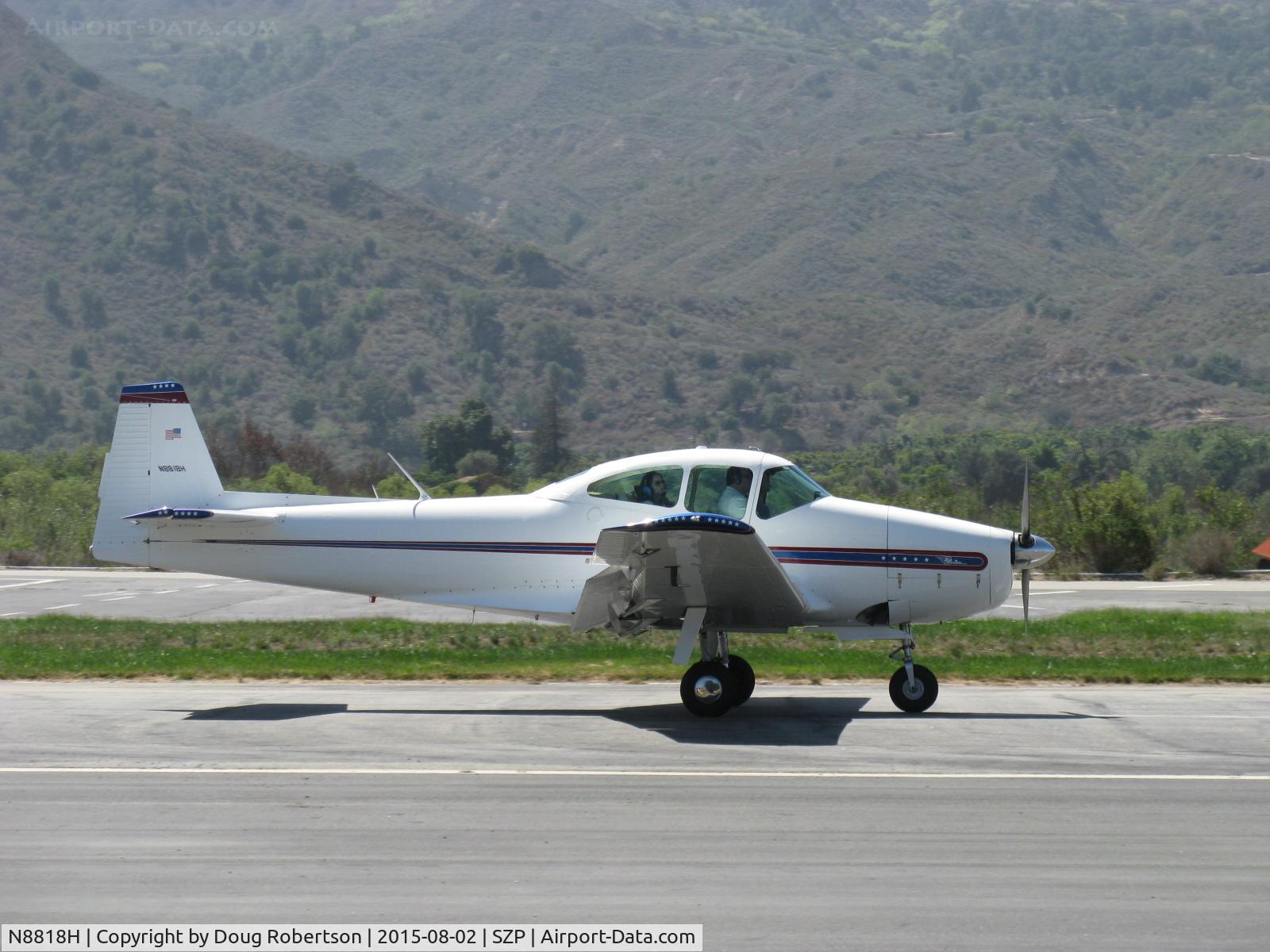 N8818H, 1947 North American Navion C/N NAV-4-818, 1947 North American NAVION, Continental E225 upgrade, landing roll Rwy 22