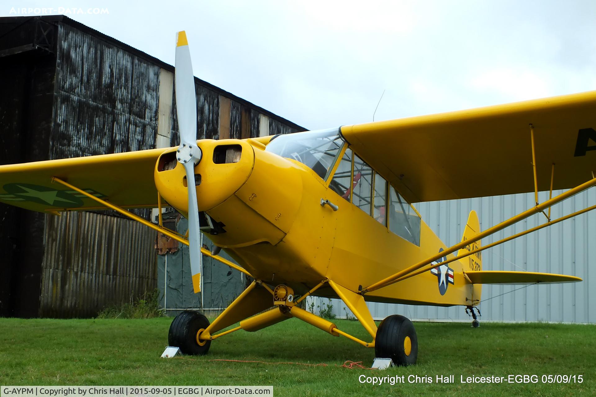 G-AYPM, 1951 Piper L-18C Super Cub C/N 18-1373, at Leicester