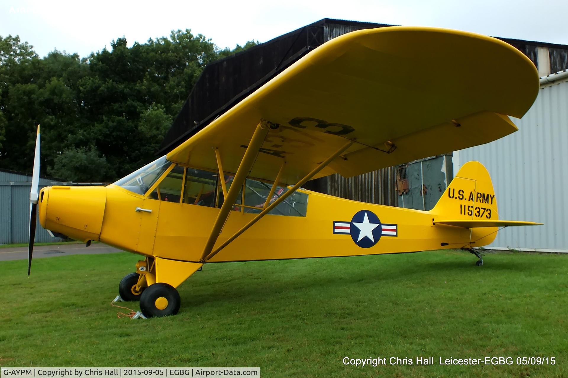 G-AYPM, 1951 Piper L-18C Super Cub C/N 18-1373, at Leicester