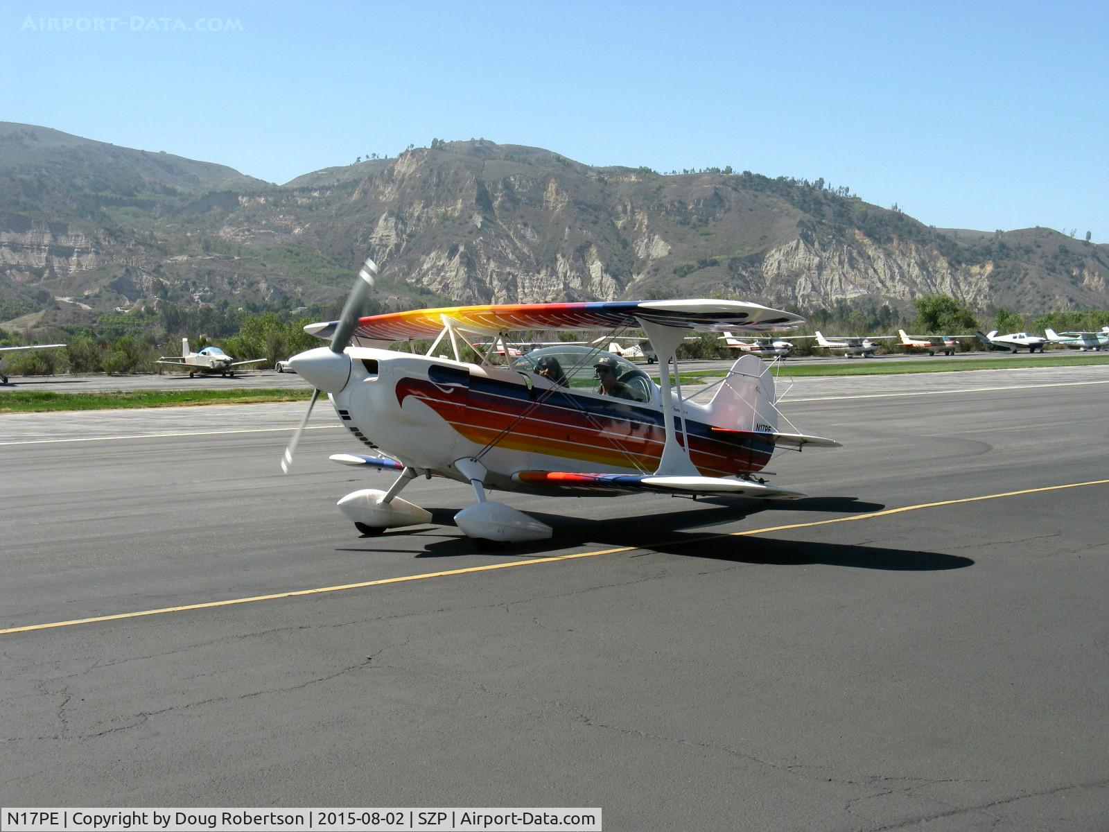 N17PE, 1996 Aviat Eagle II C/N PE001, 1996 Eberle AVIAT EAGLE II, Lycoming AEIO-360 200 Hp, Experimental class unlimited aerobatics, taxi back