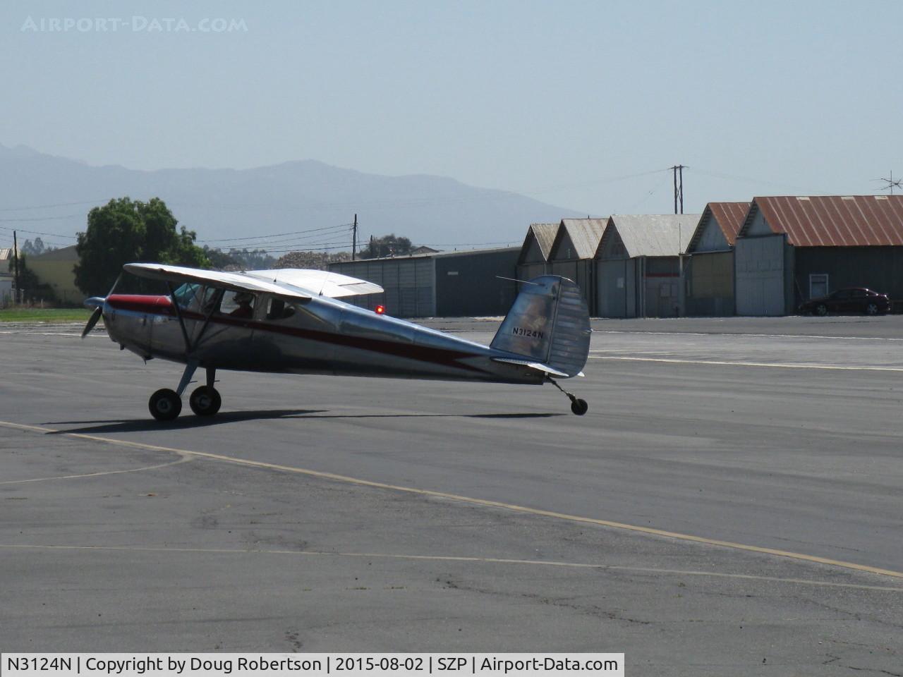 N3124N, 1947 Cessna 120 C/N 13382, 1947 Cessna 120, Continental C85 85 Hp, taxi