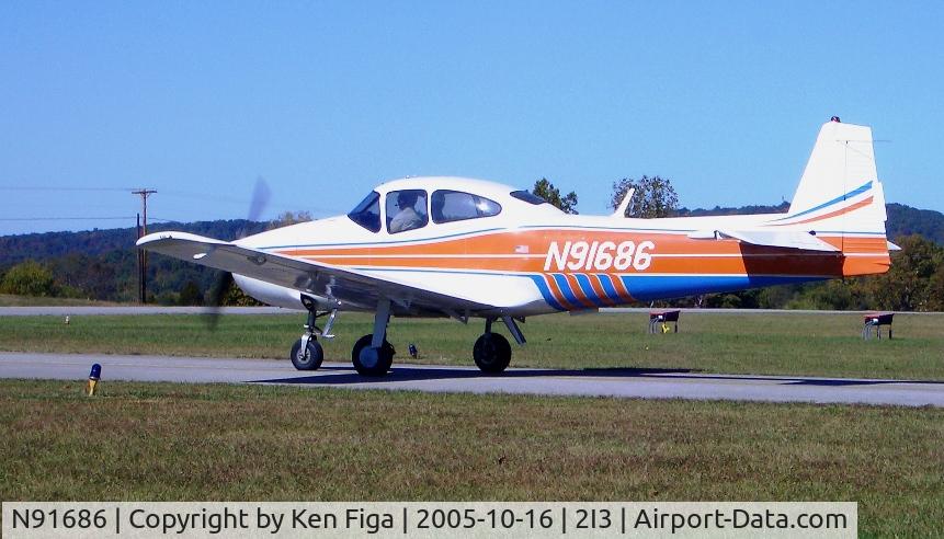 N91686, 1946 North American Navion (NA-145) C/N NAV-4-174, At Rough River State Park, KY