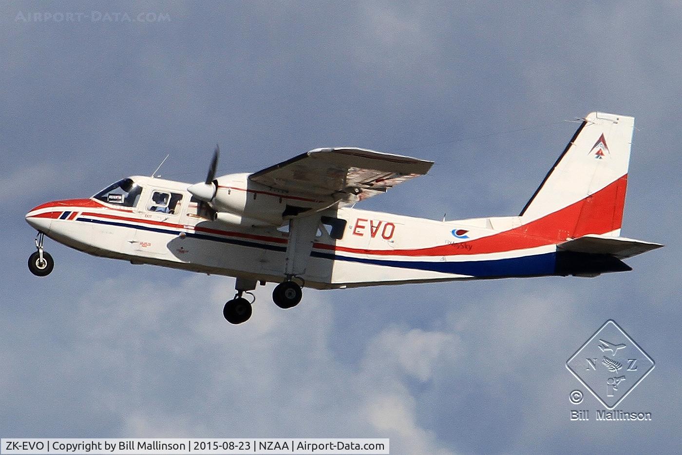 ZK-EVO, 1976 Britten-Norman BN-2A-26 Islander C/N 785, away to the Island