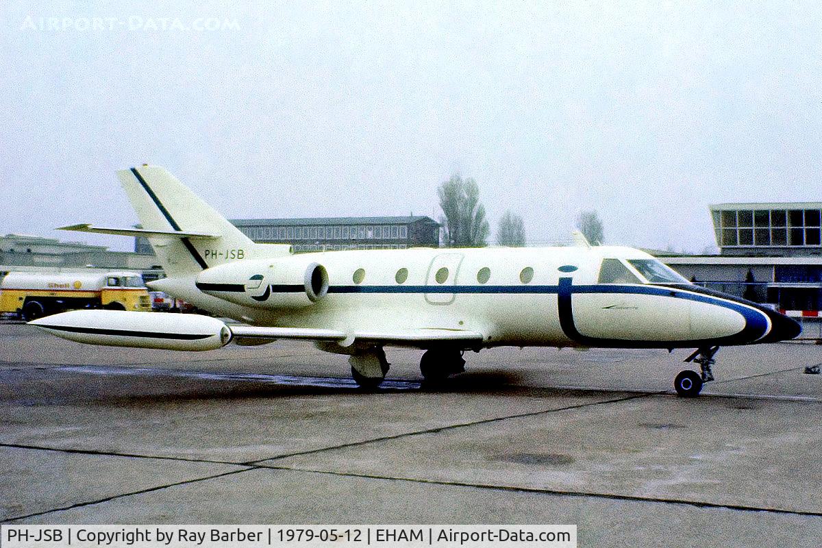 PH-JSB, Aerospatiale SN-601 Corvette C/N 26, Aerospatiale SN.601 Corvette [26] (Jetstar Holland) Amsterdam-Schiphol~PH 12/05/1979. From a slide.