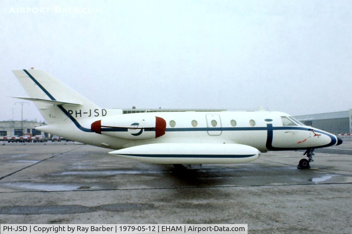 PH-JSD, Aerospatiale SN-601 Corvette C/N 36, Aerospatiale SN.601 Corvette [36] (Jetstar Holland) Amsterdam-Schiphol~PH 12/05/1979. From a slide.