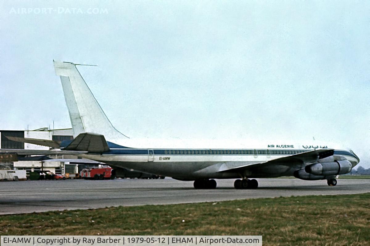 EI-AMW, 1964 Boeing 707-348C C/N 18737, Boeing 707-348C [18737] (Air Algerie)  Amsterdam-Schiphol~PH 12/05/1979. From a slide.