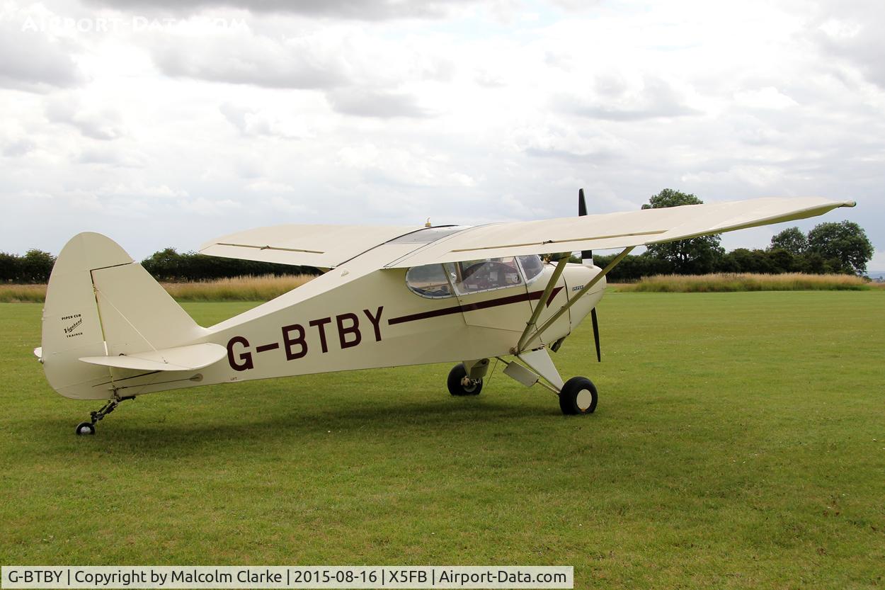 G-BTBY, 1948 Piper PA-17 Vagabond C/N 17-195, Piper PA-17 Vagabond at Fishburn Airfield,August 16th 2015.