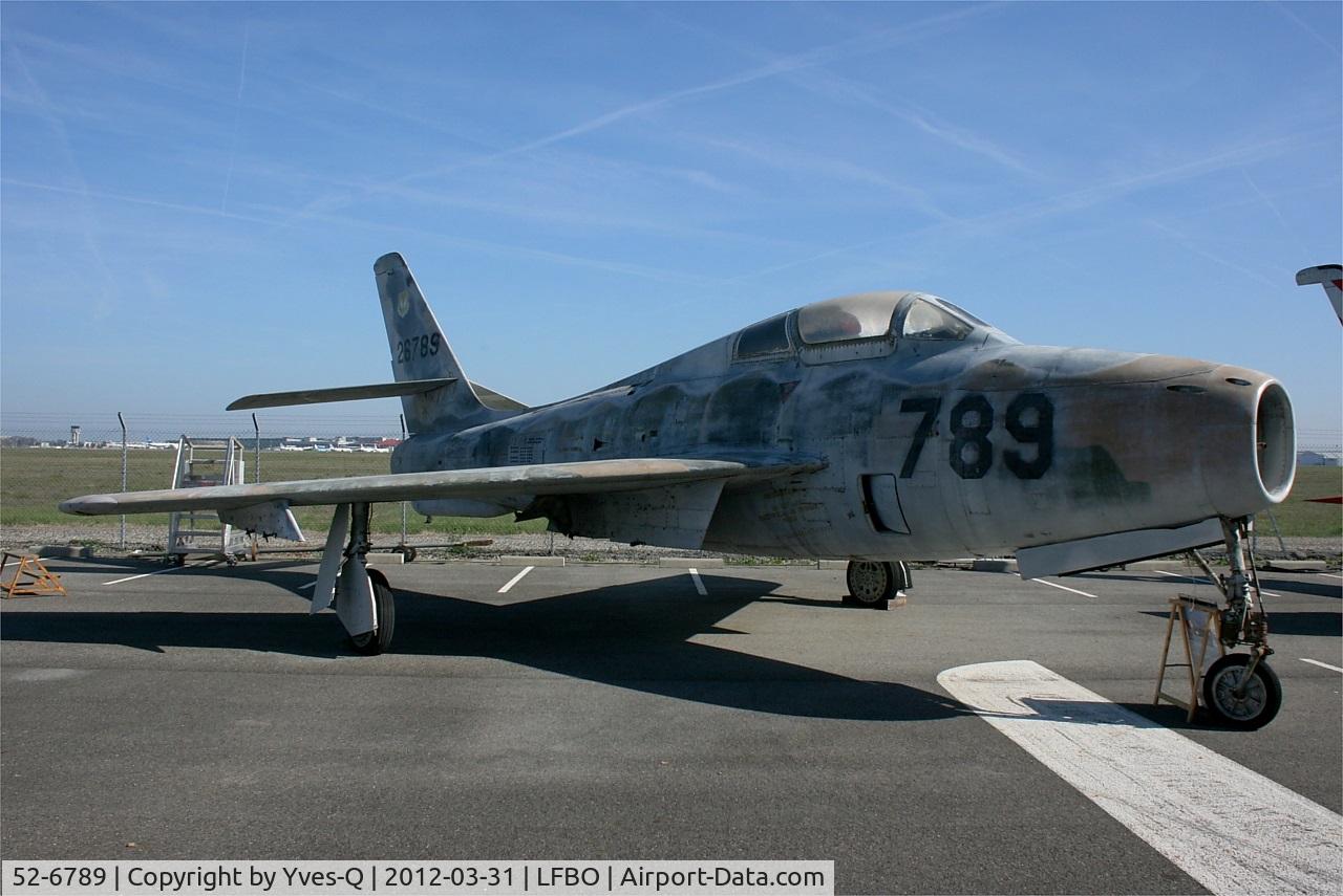 52-6789, 1952 Republic F-84F Thunderstreak C/N Not found 52-6789, Republic F-84F Thunderstreak, Preserved at Les Ailes Anciennes Museum, Toulouse-Blagnac