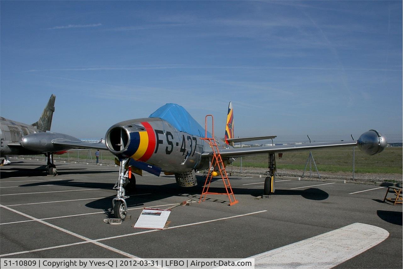 51-10809, 1951 Republic F-84G Thunderstreak C/N 2542-1262B, Republic F-84G Thunderstreak, Preserved at Les Ailes Anciennes Museum, Toulouse-Blagnac
