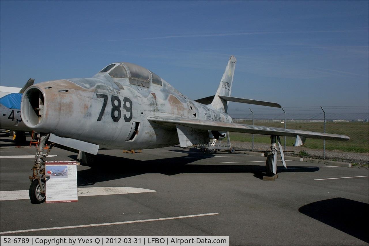 52-6789, 1952 Republic F-84F Thunderstreak C/N Not found 52-6789, Republic F-84F Thunderstreak, Preserved at Les Ailes Anciennes Museum, Toulouse-Blagnac