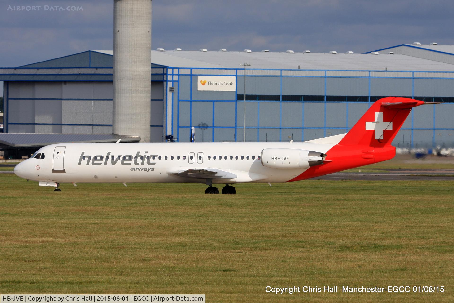 HB-JVE, 1993 Fokker 100 (F-28-0100) C/N 11459, Helvetic