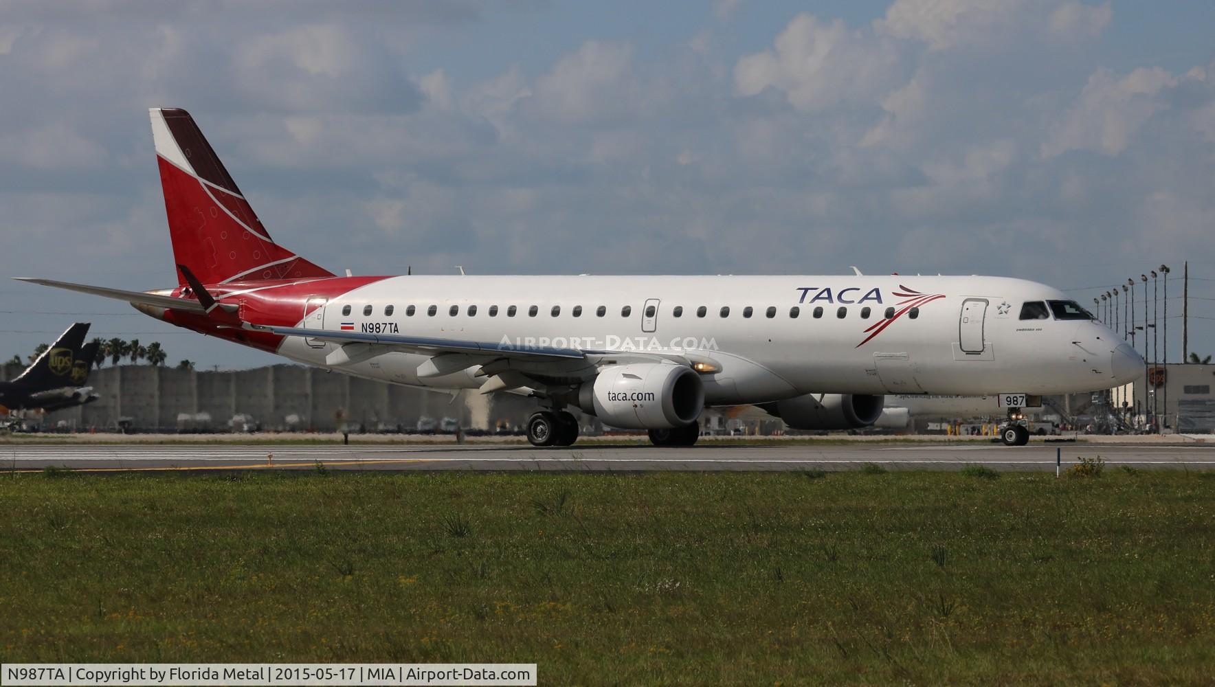 N987TA, Embraer ERJ-190-100 IGW 190AR C/N 19000393, Taca E190