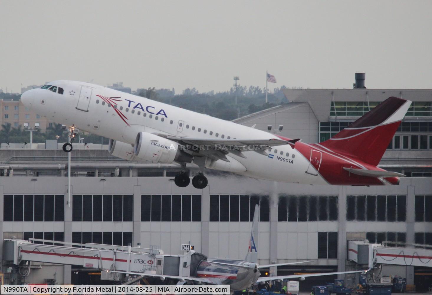 N990TA, 2001 Airbus A319-112 C/N 1598, Taca A319