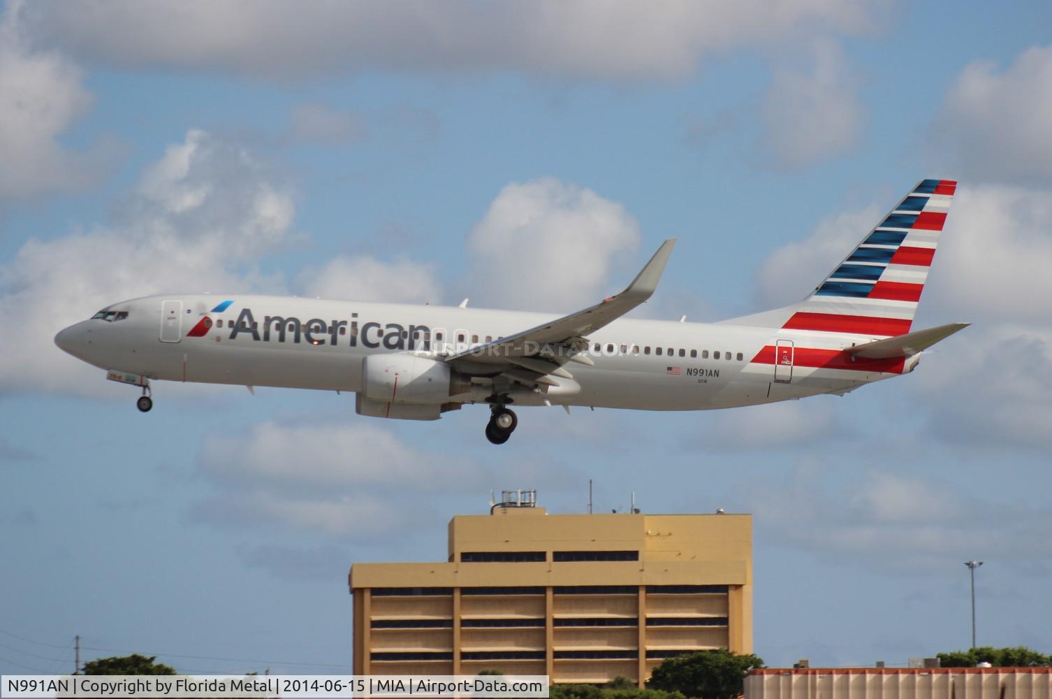 N991AN, 2009 Boeing 737-823 C/N 30920, American