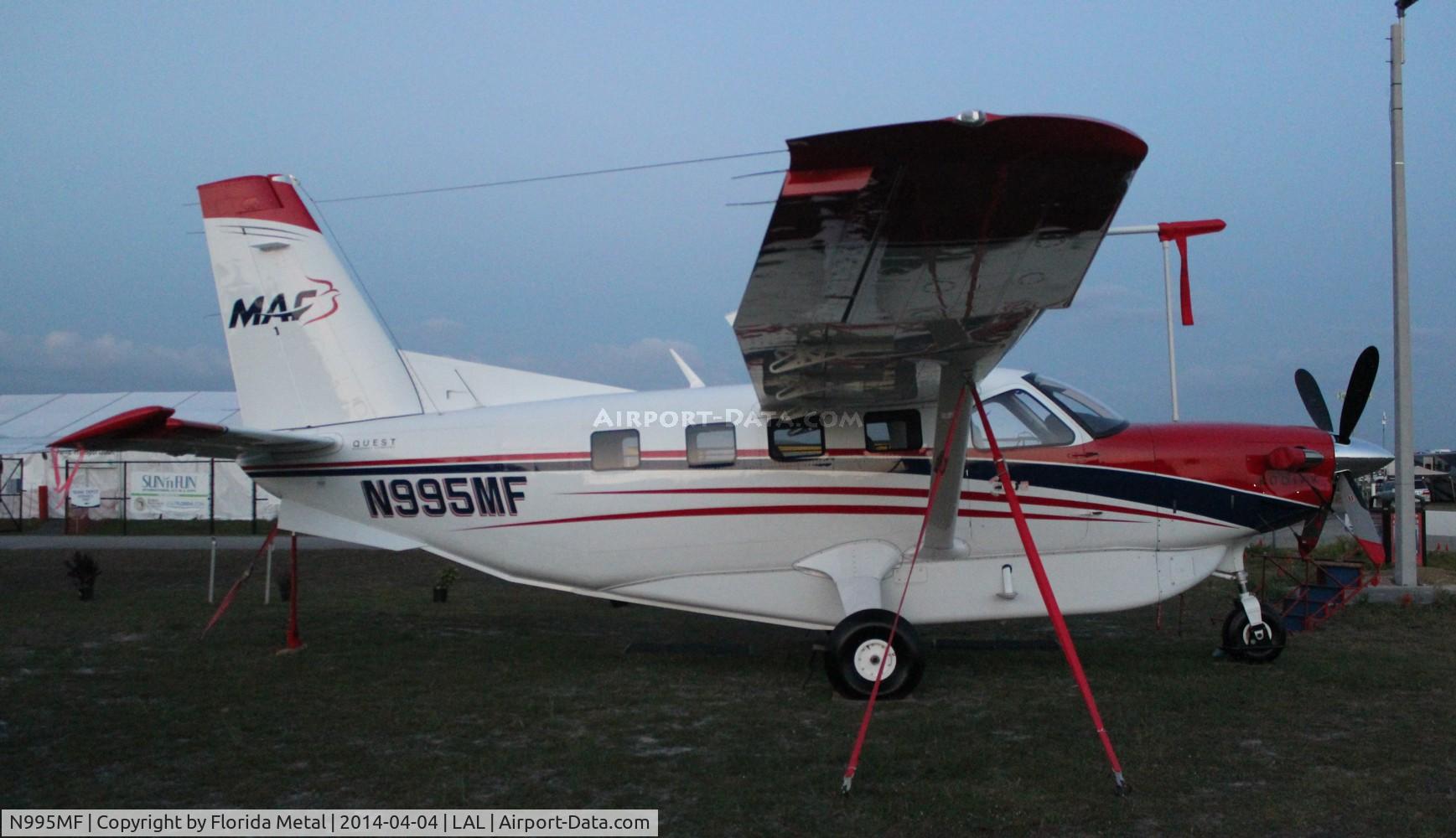 N995MF, 2013 Quest Kodiak 100 C/N 100-0095, Quest Kodiak 100