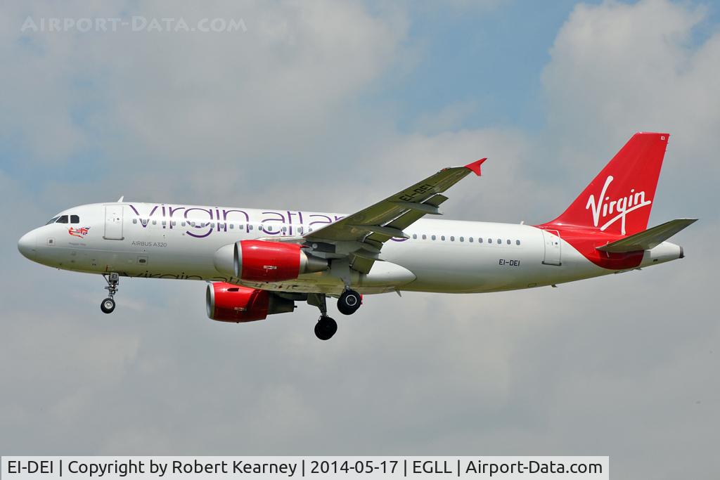 EI-DEI, 2005 Airbus A320-214 C/N 2374, On short finals at LHR