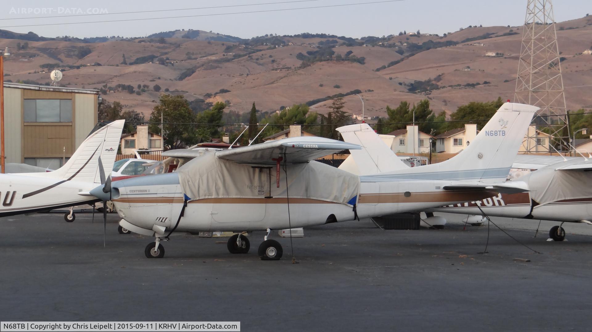 N68TB, 1981 Cessna T210N Turbo Centurion C/N 21064492, Locally-based 1981 Cessna T210N sitting near Lafferty Aircraft Sales hangar at Reid Hillview Airport, San Jose, CA. It's been sitting here for years.